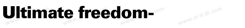 Ultimate freedom字体转换